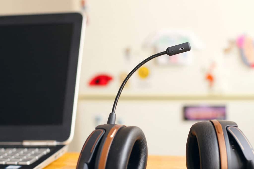 Pro-TechT audio headset for AV conferencing systems.