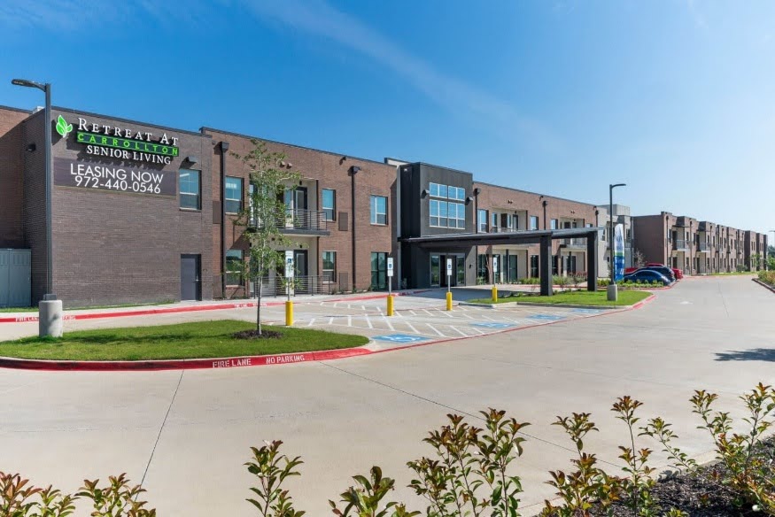 Fire alarm and fire sprinkler system installation for The Retreat at Carrollton multi-family residential property in Texas