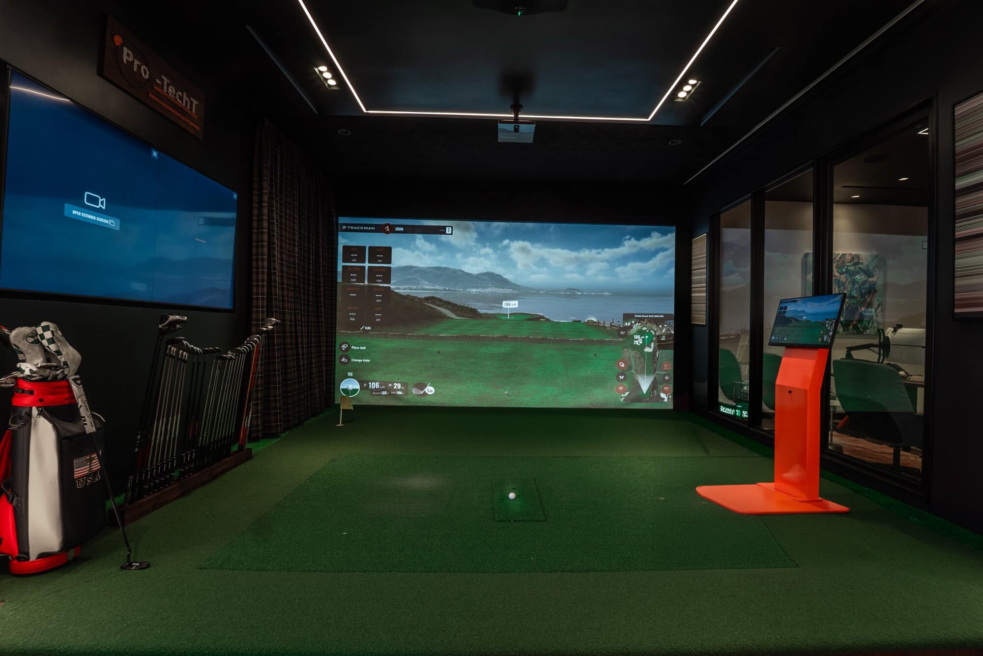 Custom Golf Simulator Setup by Pro-TechT